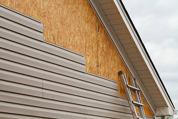 Professional Emergency Siding Repair technician working in Lake Bluff, IL